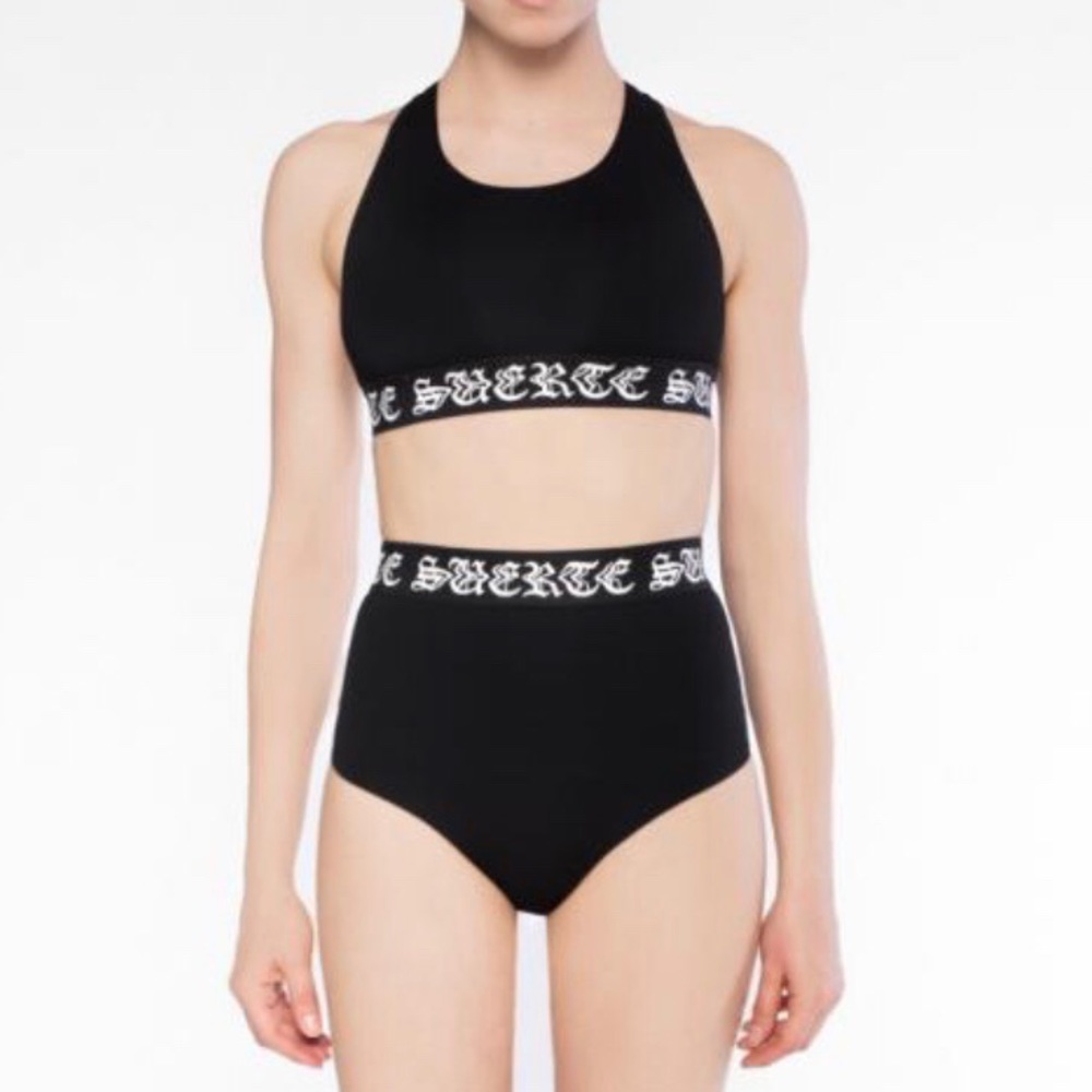 🇮🇹 NEW! MARCELO BURLON BLACK 2-PIECE BIKINI